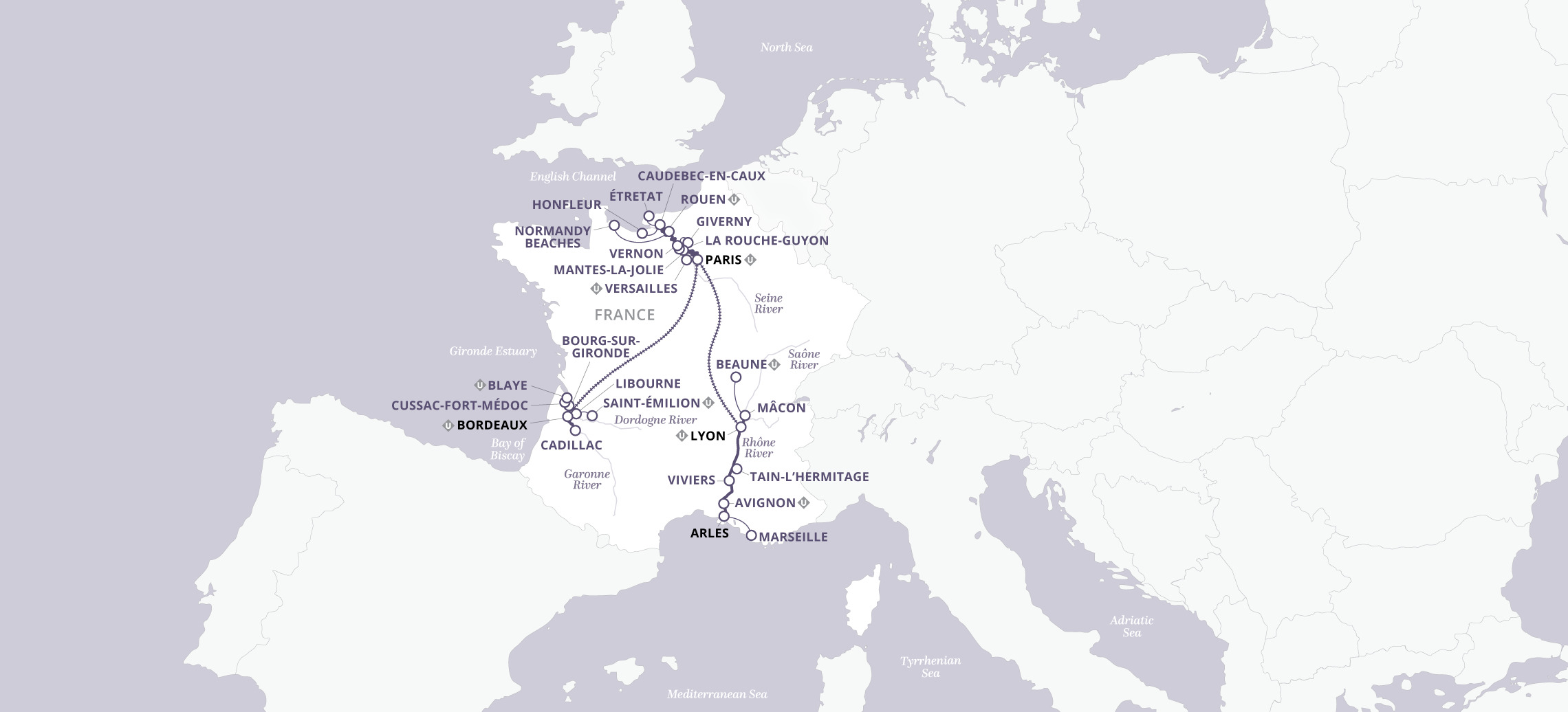 22 Day Uniworld River Cruise from Bordeaux to Arles 2026 - 