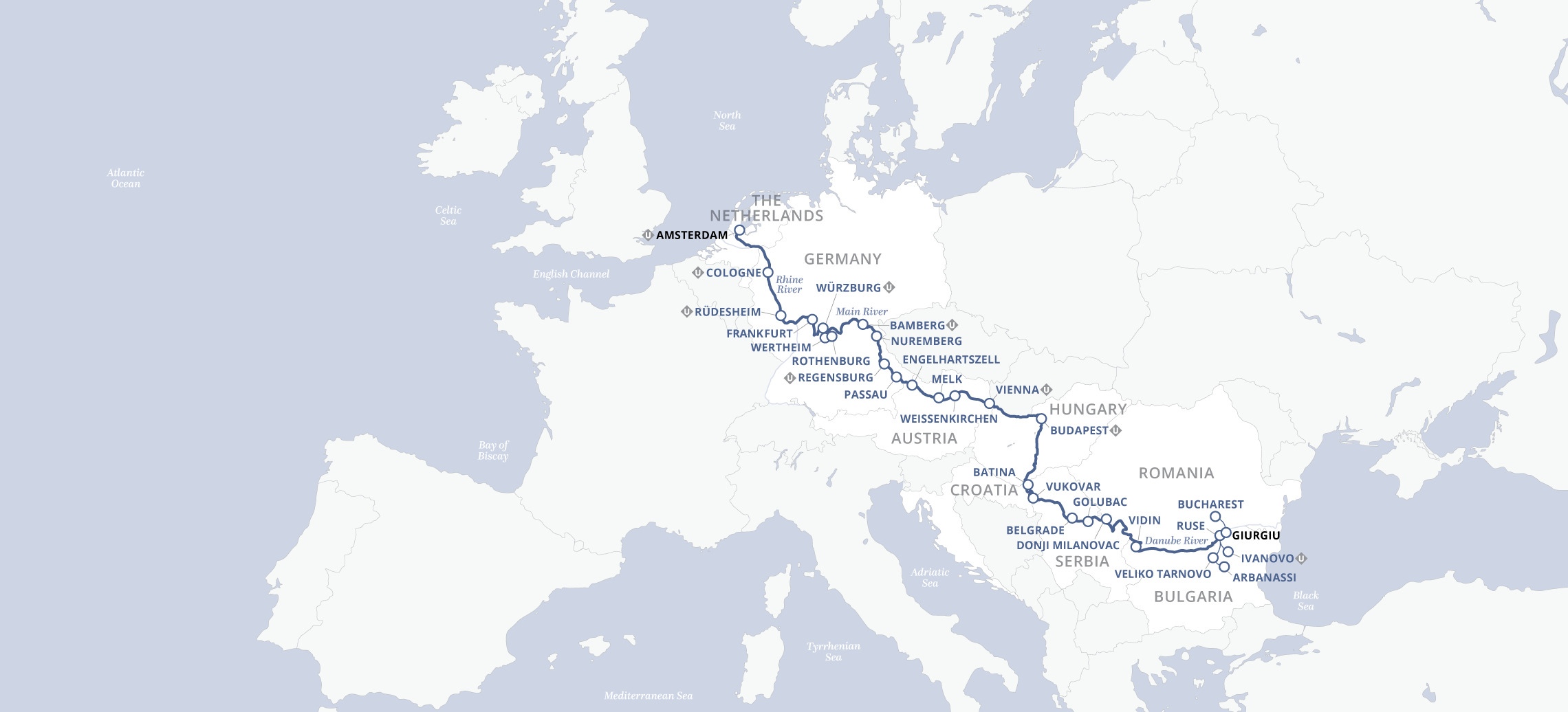 24 Day Uniworld River Cruise from Bucharest to Amsterdam 2026 - 