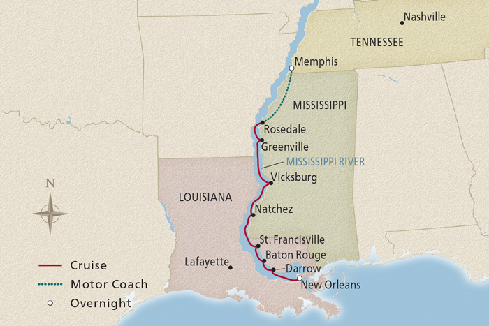 <span>12 Day Viking River Cruise from New Orleans to Memphis 2024</span>