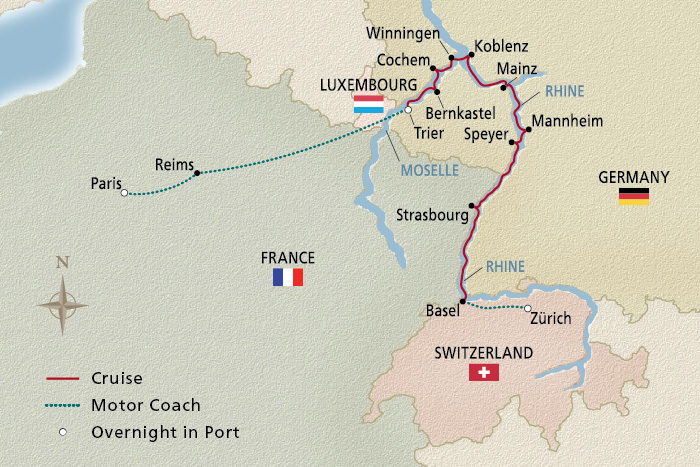 12 Day Viking River Cruise from Paris to Zurich 2027 - 