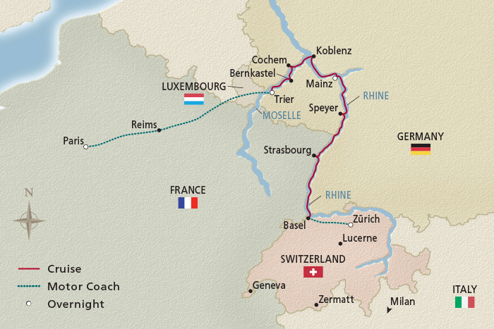 12 Day Viking River Cruise from Paris to Zurich 2028 - 