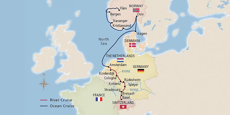 15 Day Viking River Cruise from Bergen to Basel 2026 - 