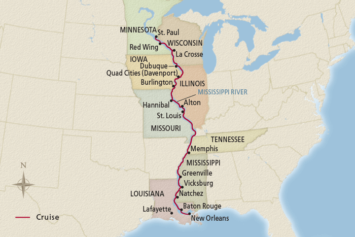 <span>15 Day Viking River Cruise from St. Paul to New Orleans 2024</span>