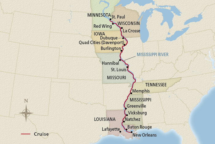 15 Day Viking River Cruise from St. Paul to New Orleans 2026 - 