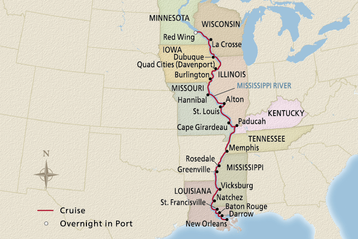 <span>22 Day Viking River Cruise from New Orleans to Red Wing 2025</span>