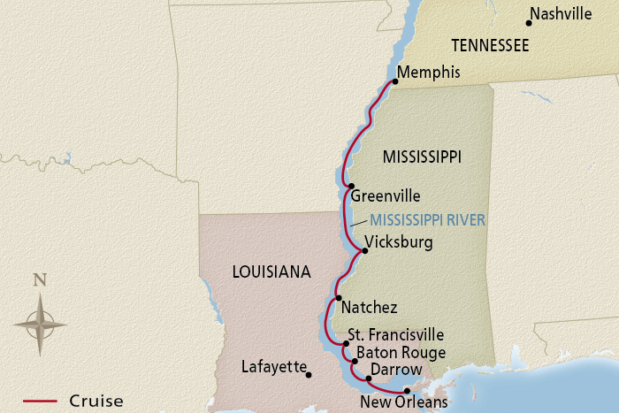 8 Day Viking River Cruise from Memphis to New Orleans 2026 - 